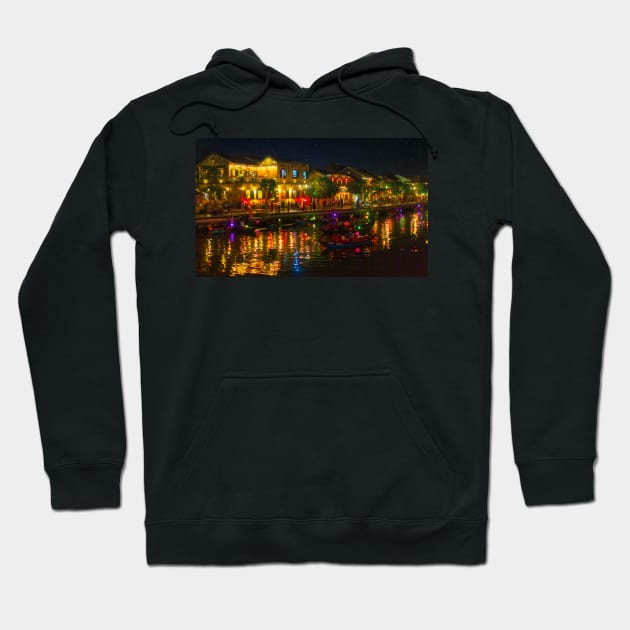 Hoi An Vietnam at night Hoodie by dags